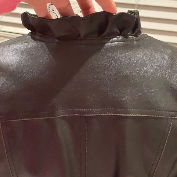 Sugar Coat-Ing Chocolate PU  Leather Coat - Picture 10 of 14